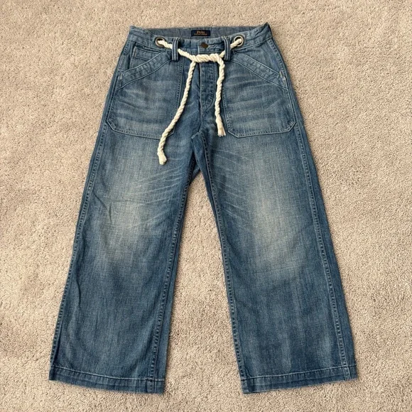 Polo by Ralph Lauren Blue Wide Leg Jeans - Picture 2 of 11